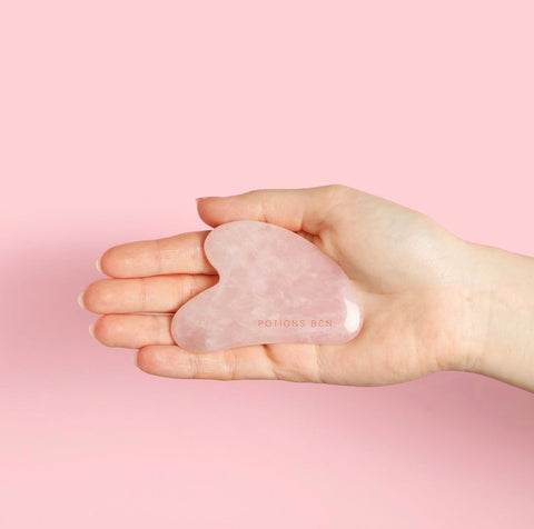 Gua Sha Cuarzo Rosa