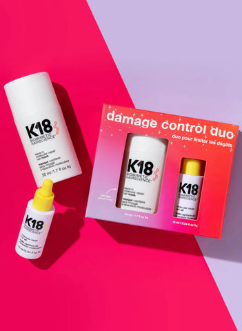 Mascarilla y Aceite Capilar K18 Damage Control Duo