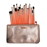 KIT DE BROCHAS DE MAQUILLAJE CORAL LIFE X 18 PCS ATENEA